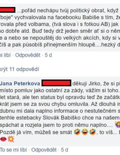 Jana Peterková a HATE na vládu 4